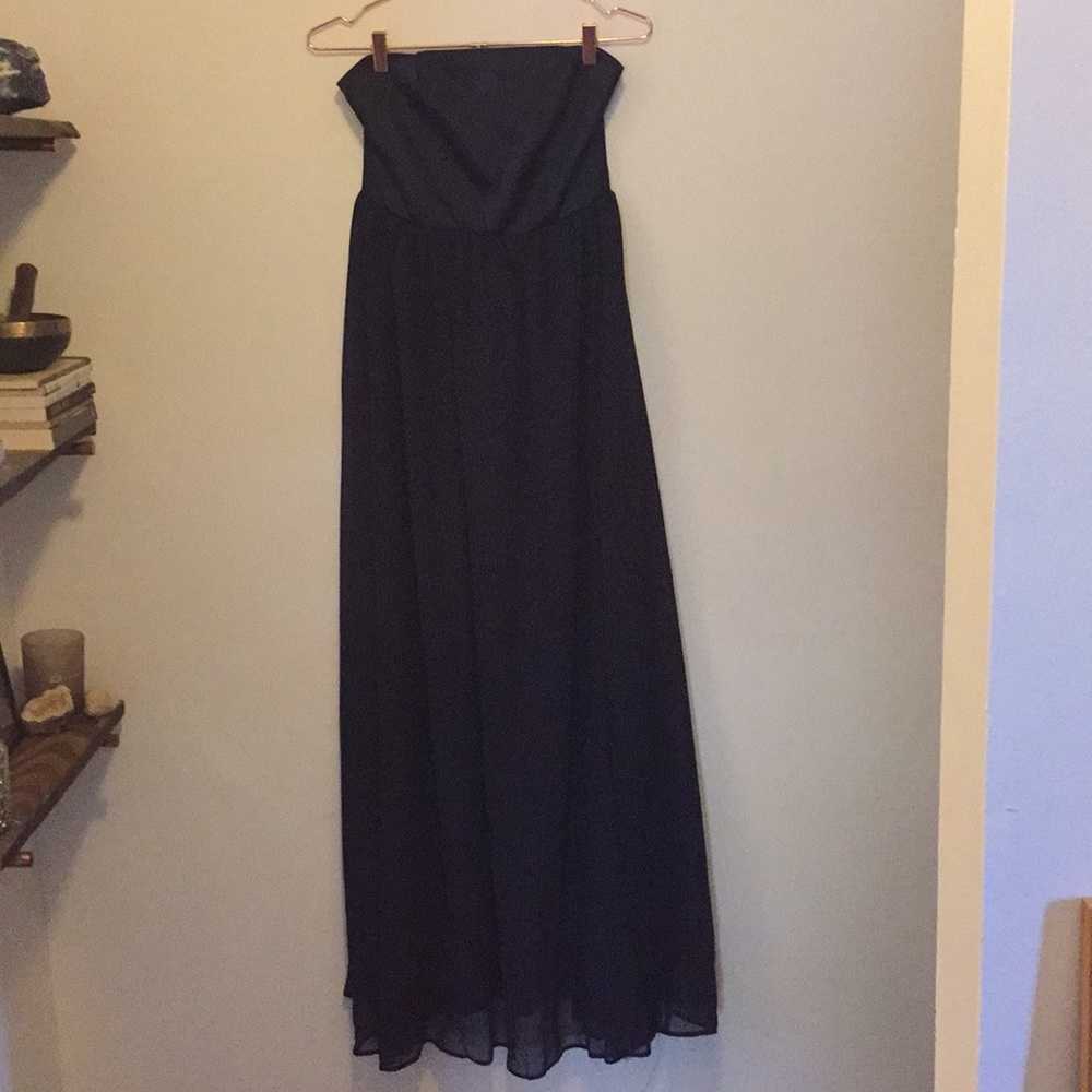 Showpo. Strapless navy blue size 6 dress